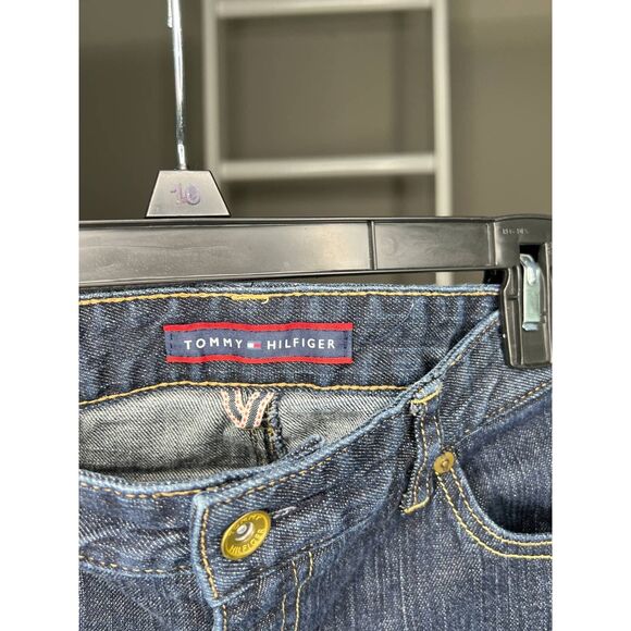 Tommy Hilfiger Jeans Womens 8 S Blue Slim Skinny Stretch Dark Wash Pockets Denim - Picture 9 of 9